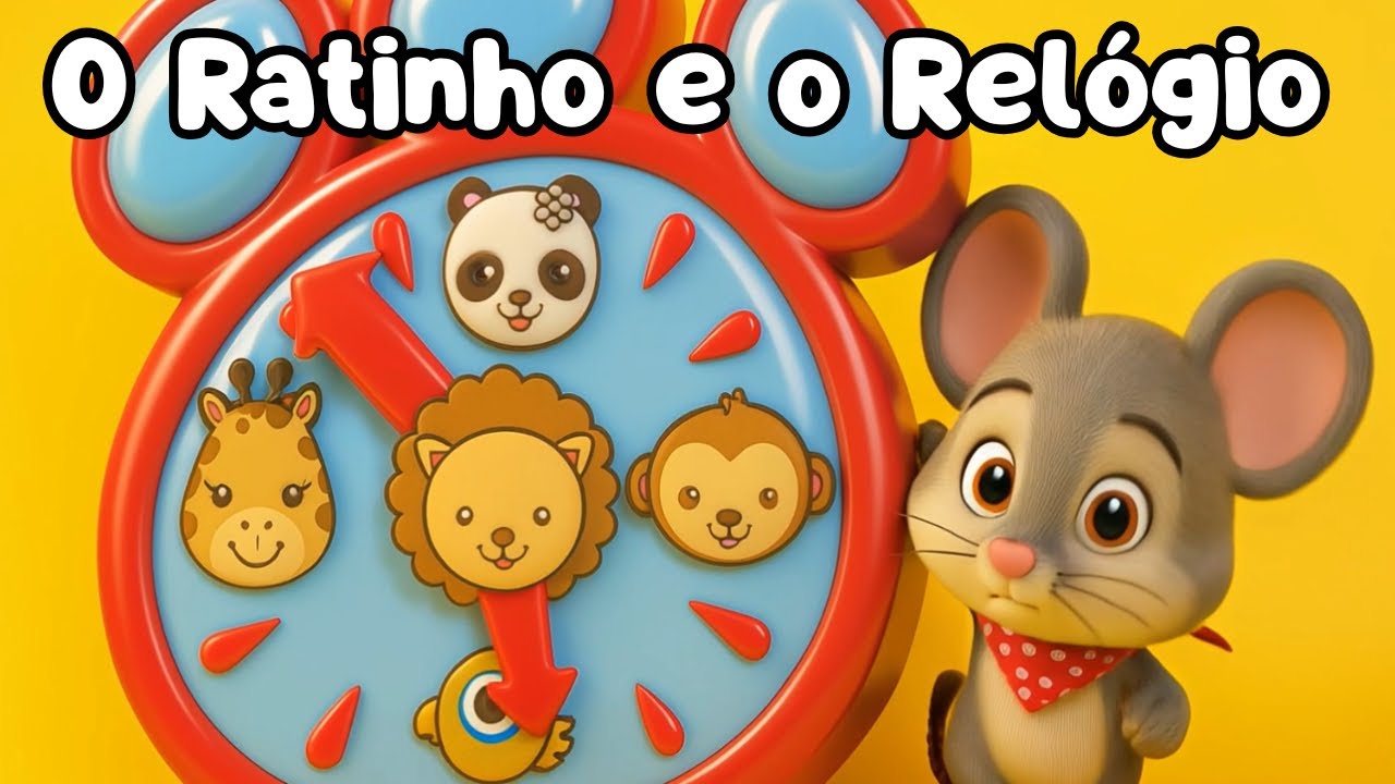 O RATINHO e o RELÓGIO 🐀🕖 | Música Infantil Educativa | Animazoo kids 🦁 🐼 🐵 🦒 🦜
