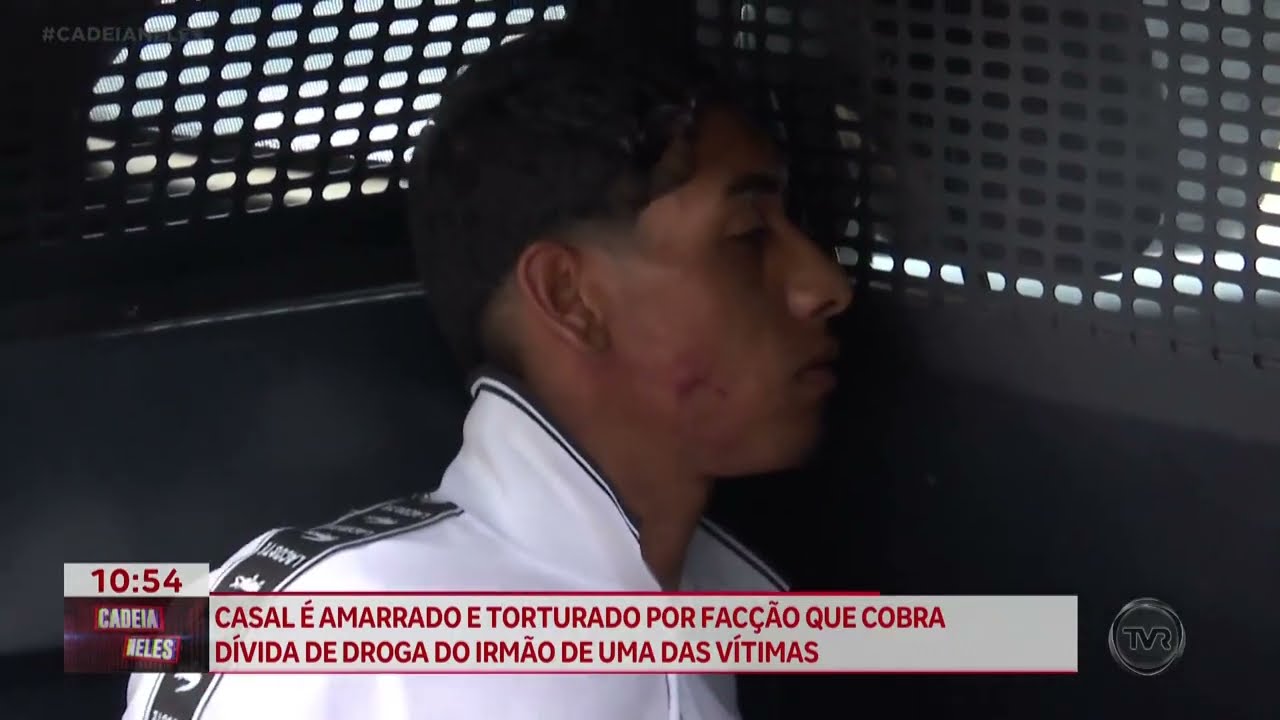Casal é amarrado e torturado por facção que cobra dívida de droga do irmão de uma das vítimas