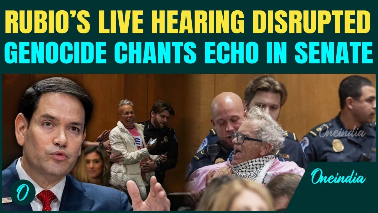 Marco Rubio Shouted Down: Total Chaos in Capitol-Protesters Storm Senate Screaming 'STOP GENOCIDE'