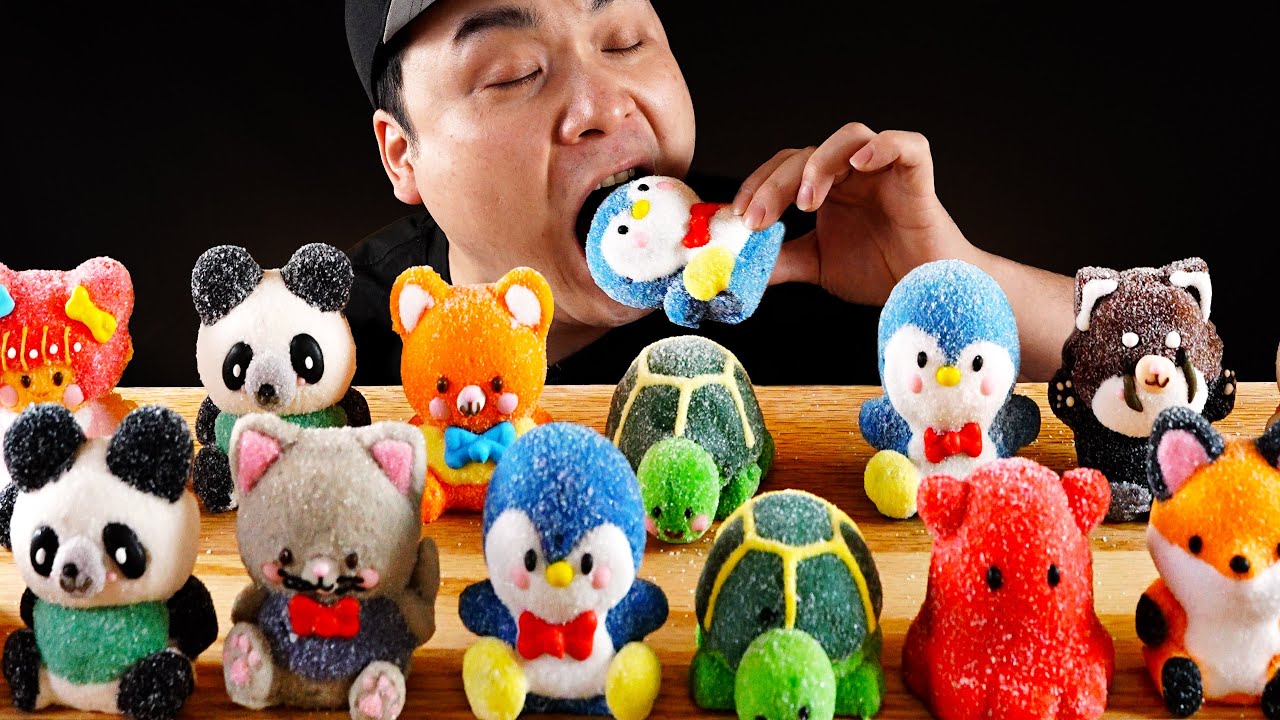 귀여운 여러가지 캐릭터 젤리 먹방~!! Cute variety of character jellies