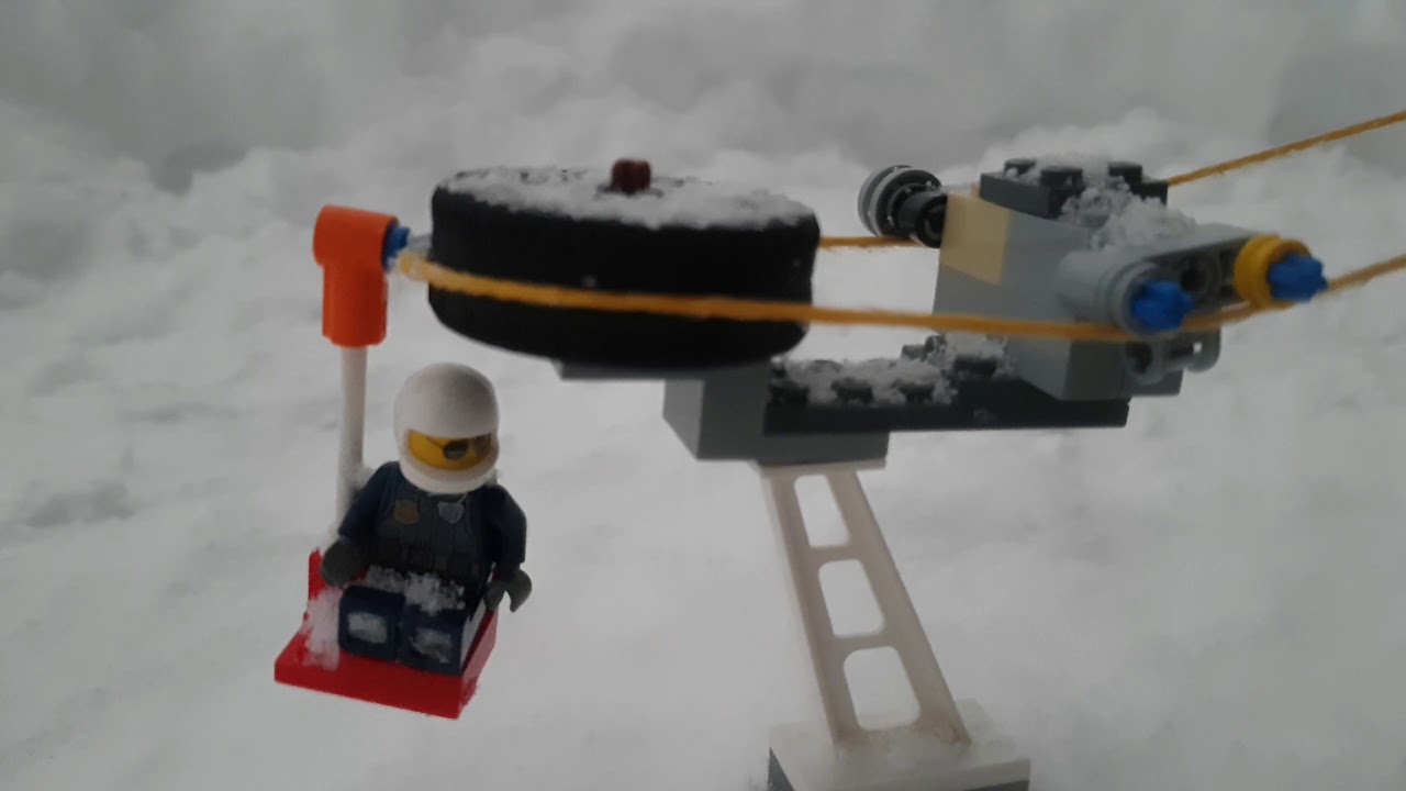 lego sedačková lanovka  lego chair lift