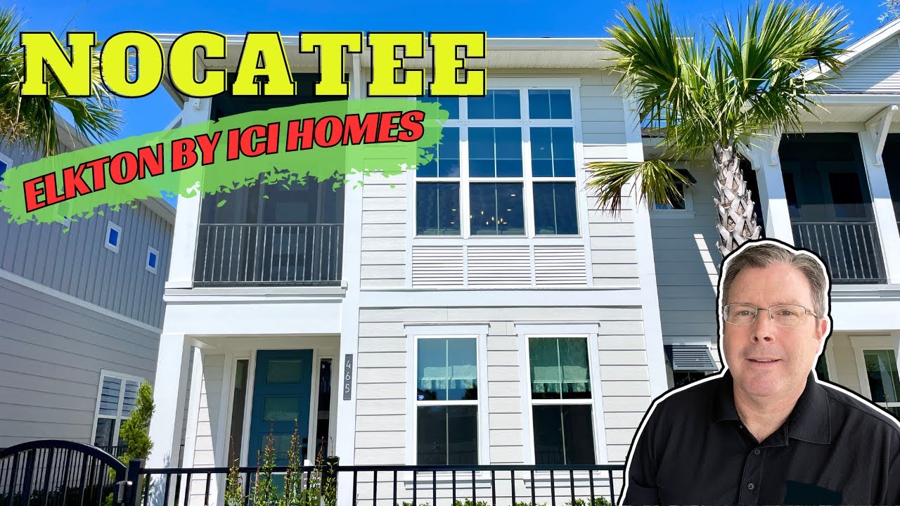 Nocatee Townhomes For Sale  | Elkton Model  by ICI Homes in West End of Nocatee | New Construction