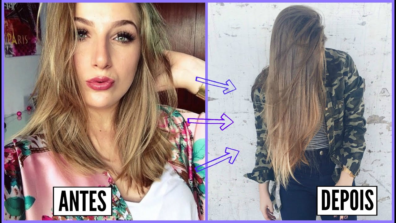 COMO EU FIZ PARA O MEU CABELO CRESCER RÁPIDO