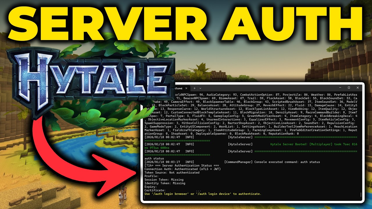 Как аутентифицировать сервер Hytale