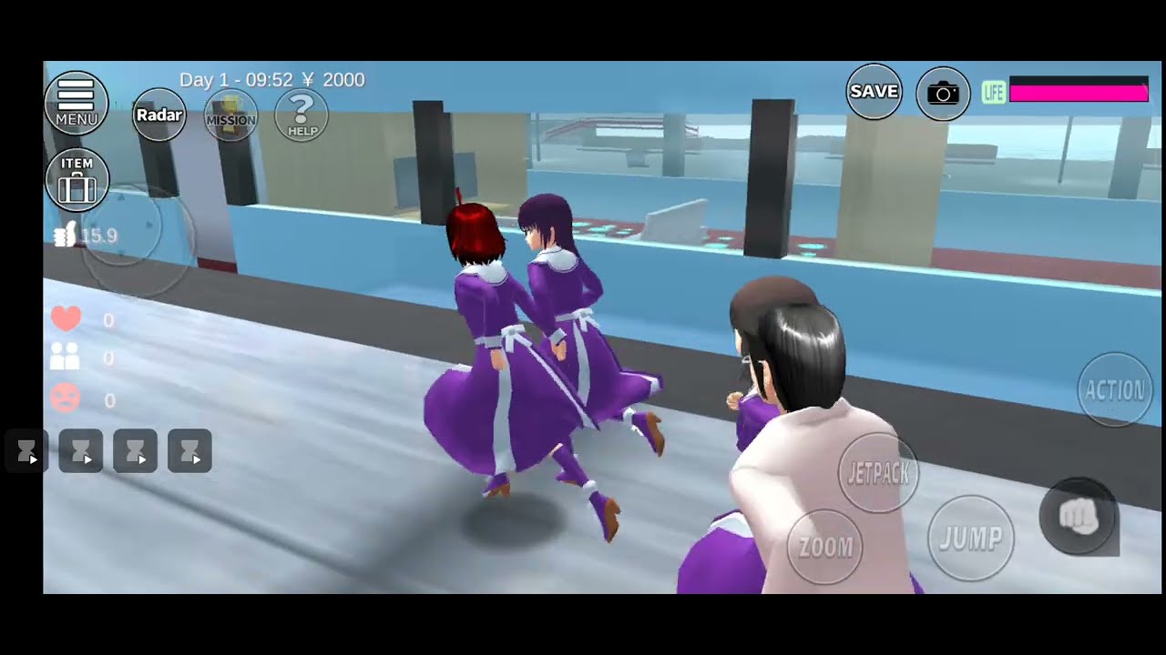 Naikkk kereta cepat di jepang wooow #sakuraschoolsimulator#lifeisbutadream #hayataku #humor 