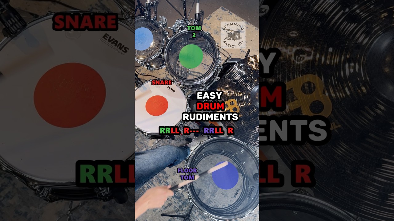 Drum Rudiments For Beginners 🥁n #drums