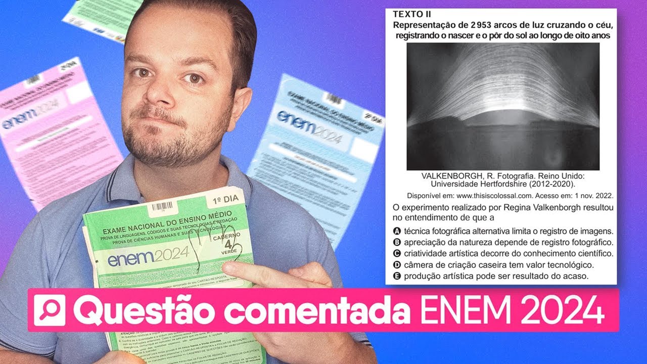 QUESTÃO ENEM 2024 - Aquela da fotografia feita ao acaso