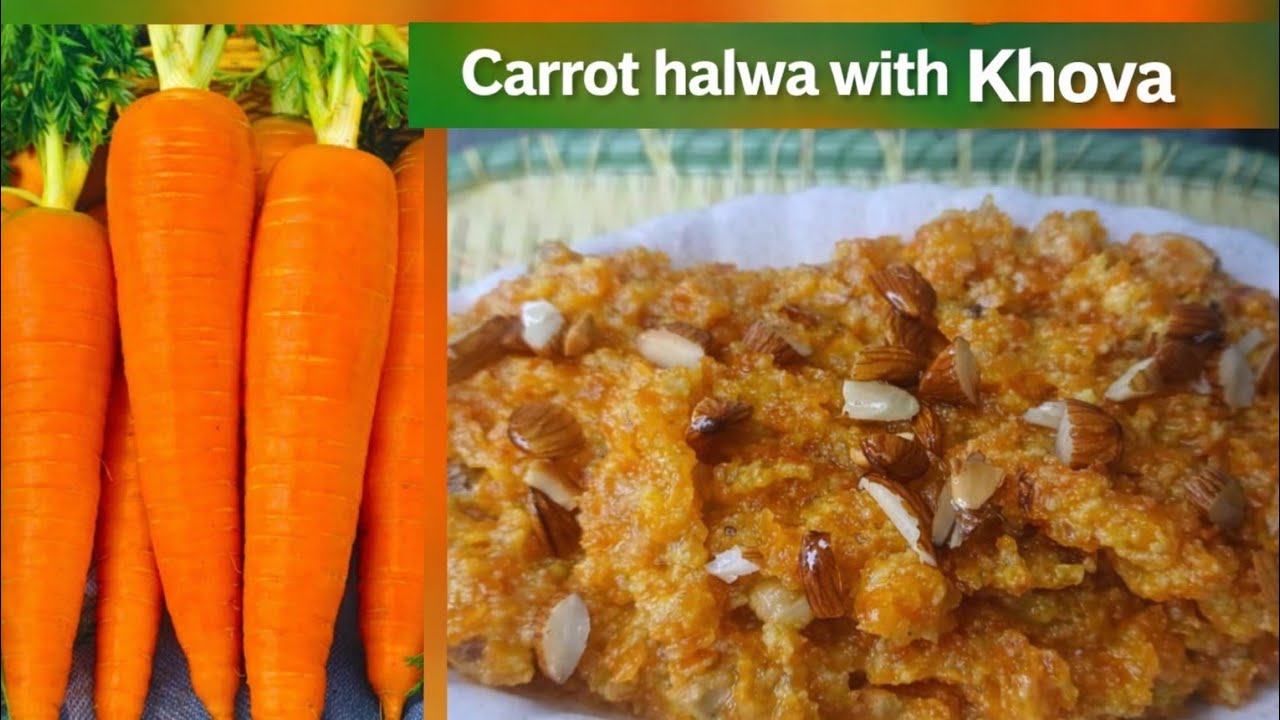 Carrot halwa 🥕 with Khova 👌😋