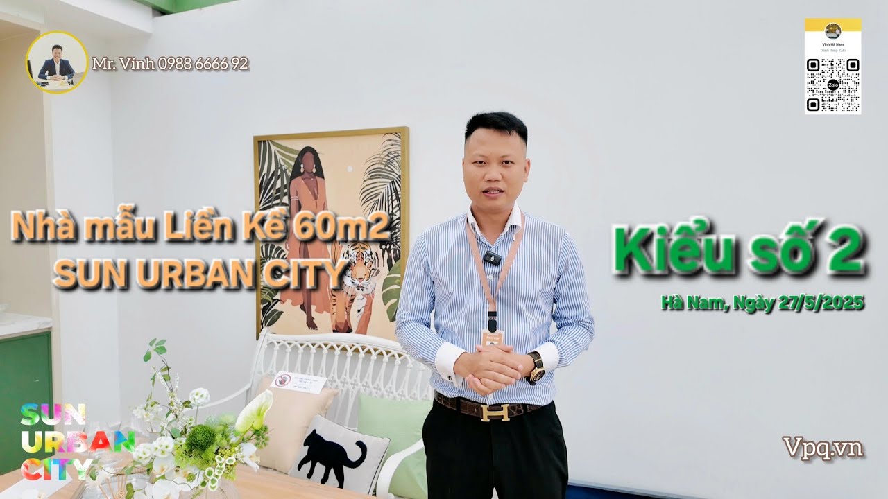 Nhà mẫu liền kề 60m2 Sun Urban City 60m2 [Kiểu số 2]