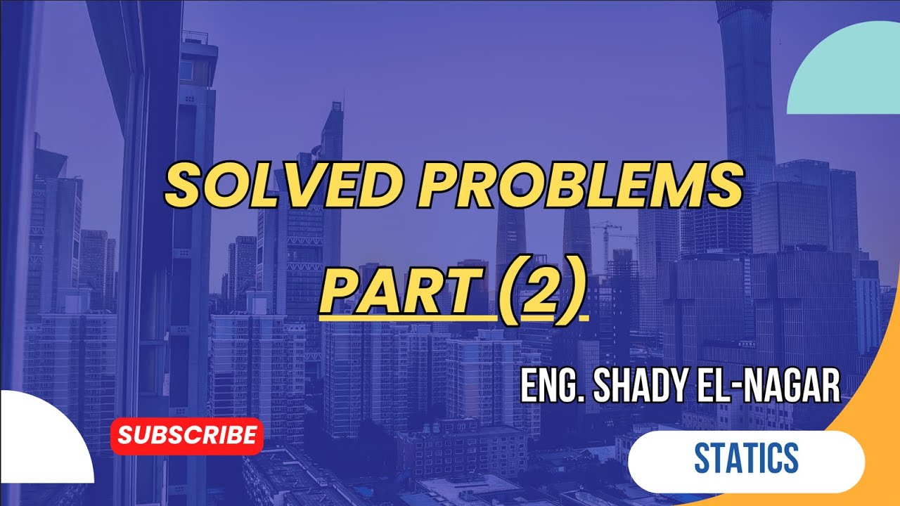 General Solved Problems (Part 2): Statics Revision on Chapters 1–3