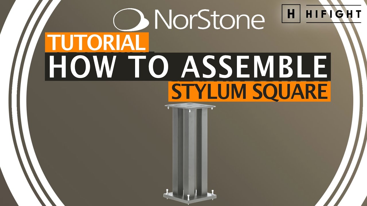 Norstone Stylum Square - How to assemble speaker stand (English version)