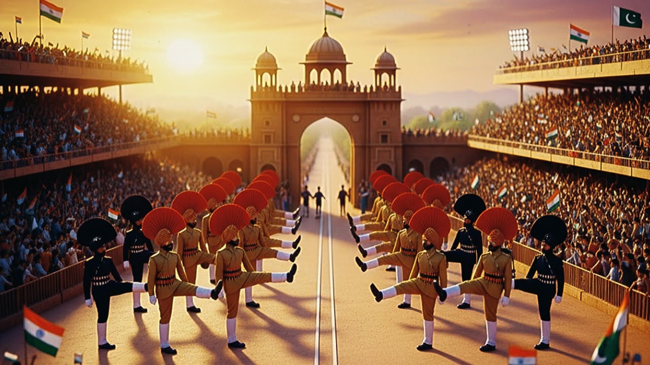 The Attari-Wagah border it serves as the only road crossing between India and Pakistan 