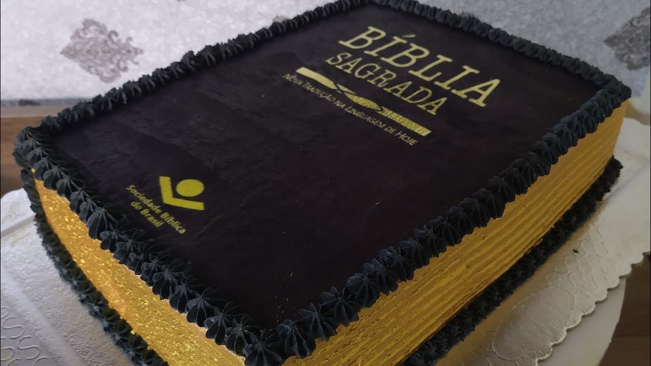 Bolo em formato de bíblia, passo a passo,com Marli Bolos Decorados.