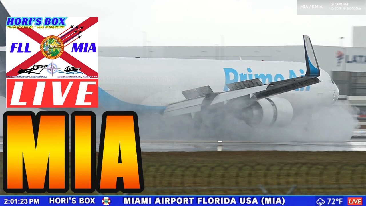🔴  LIVE | MIA Plane Spotting at Miami International Airport  | March 1, 2026
