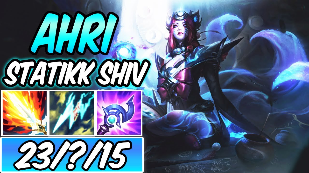 STATIKK SHIV AHRI MID FULL BURST - Snow Moon Ahri Gameplay | New Build & Runes | League of Legends