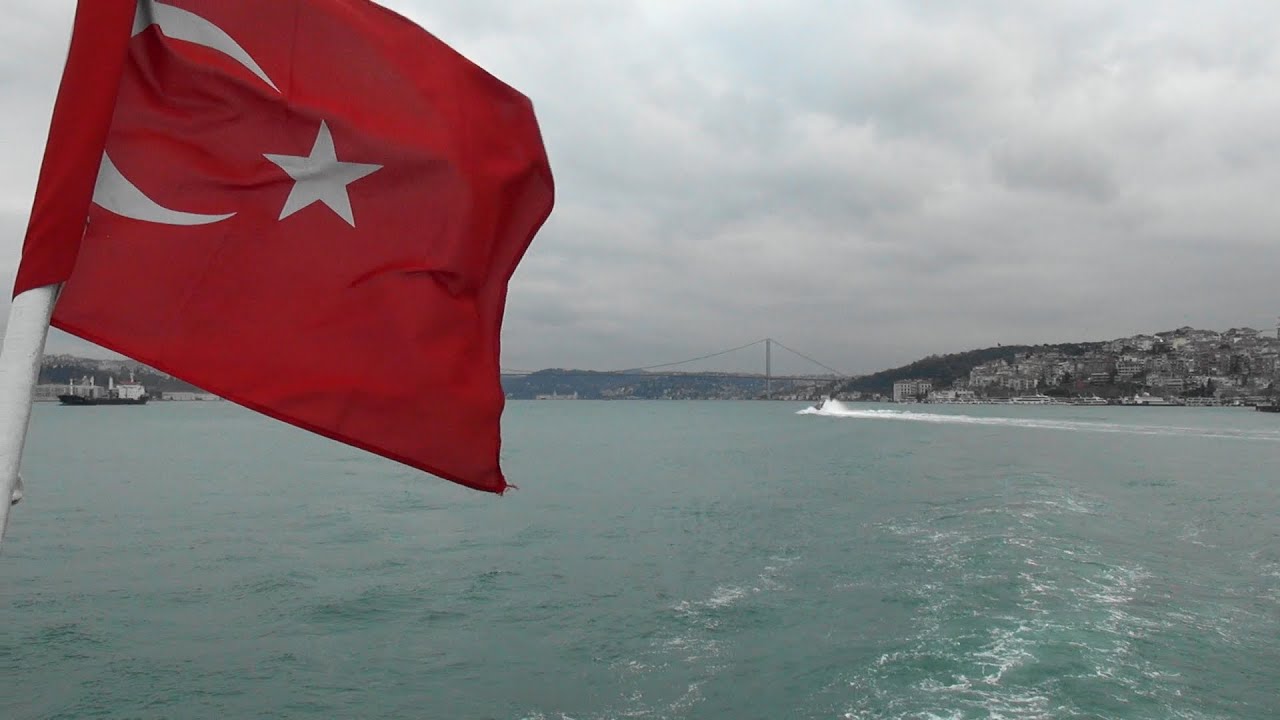 【World Bridges】 Fatih Sultan Mehmet K&ouml;pr&uuml;s&uuml;　第二ボスポラス大橋を海上から　ボスポラス海峡　トルコ　Turkey