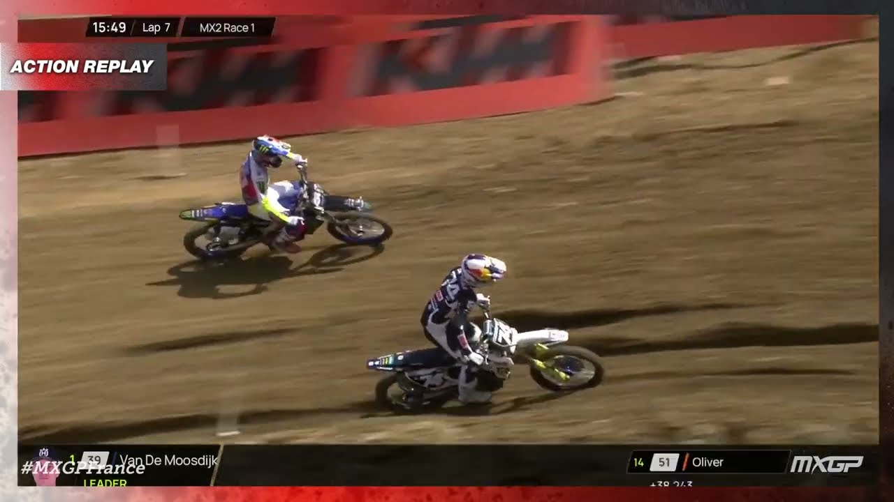 Benistant vs De Wolf vs Van de Moosdijk | MX2 Race 1 | MXGP of France 2023 àMXGP #Motocross