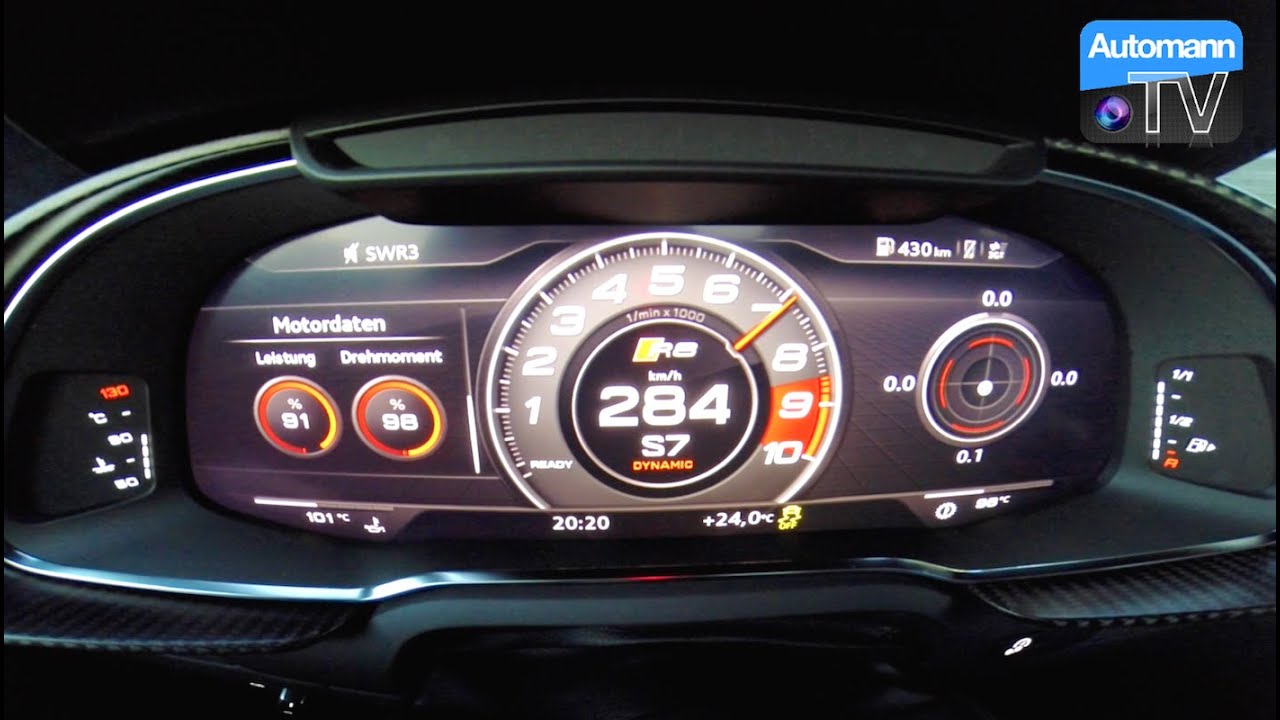 2017 Audi R8 V10 PLUS (610hp) - 0-290 km/h acceleration (60FPS)