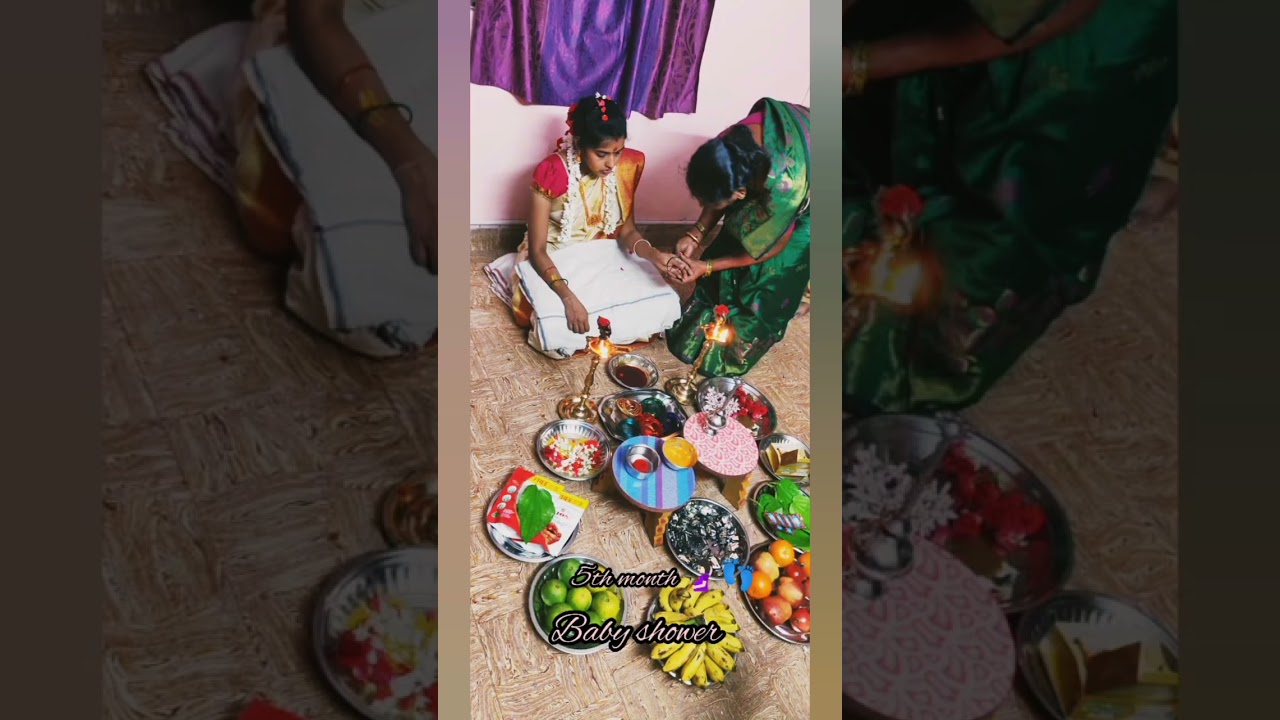 5th Month| Seemantham Valaikappu | Baby Shower | Tamil | South Indian