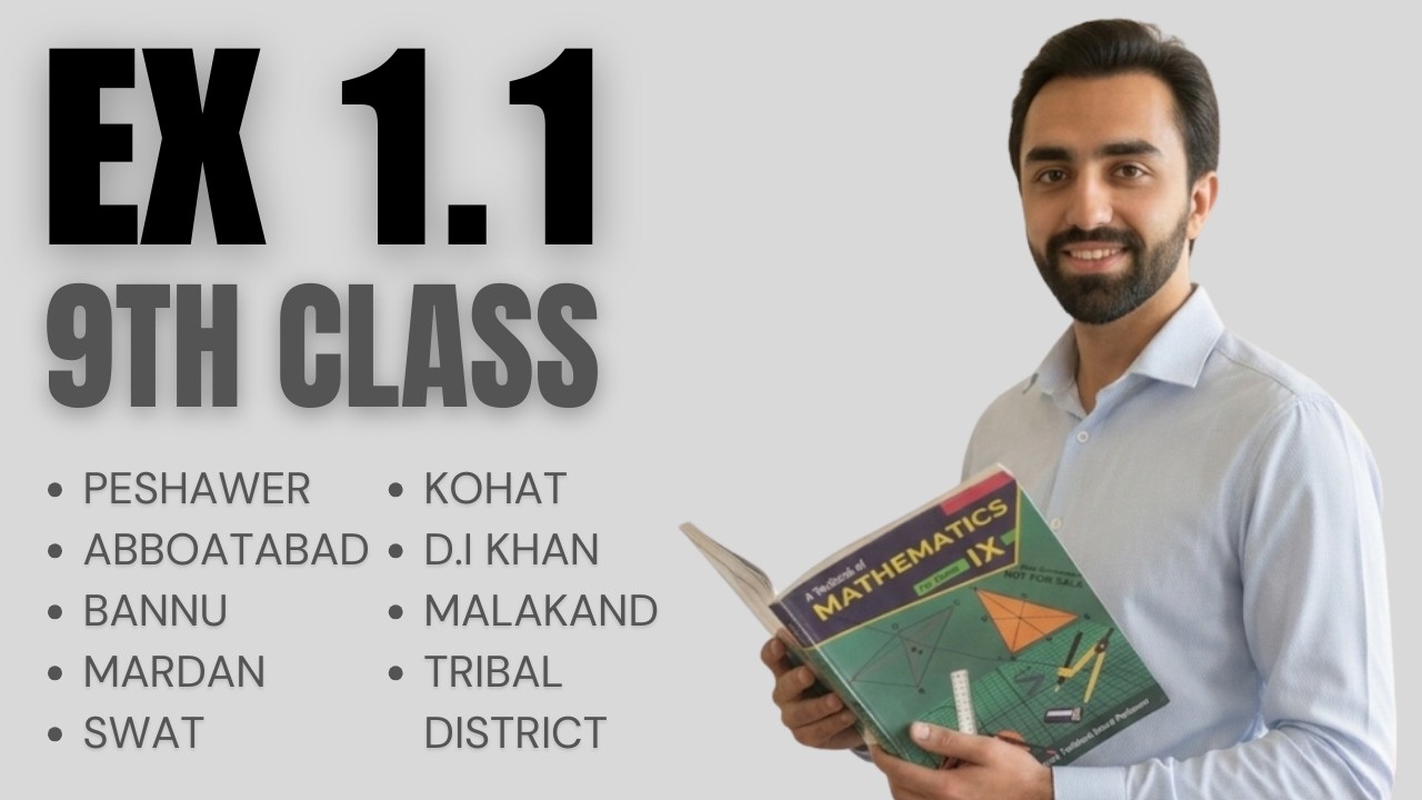 KPK Board 9th Class Math | Exercise 1.1 Q1 to Q7 All Parts Complete | Unit 1 Matrices | 2026