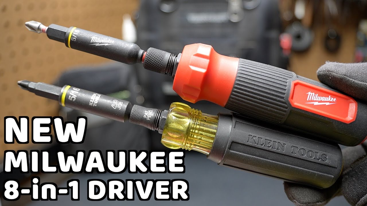 Новый многофункциональный гаечный ключ Milwaukee 8-в-1 против ударной отвертки Klein Tools 11-в-1