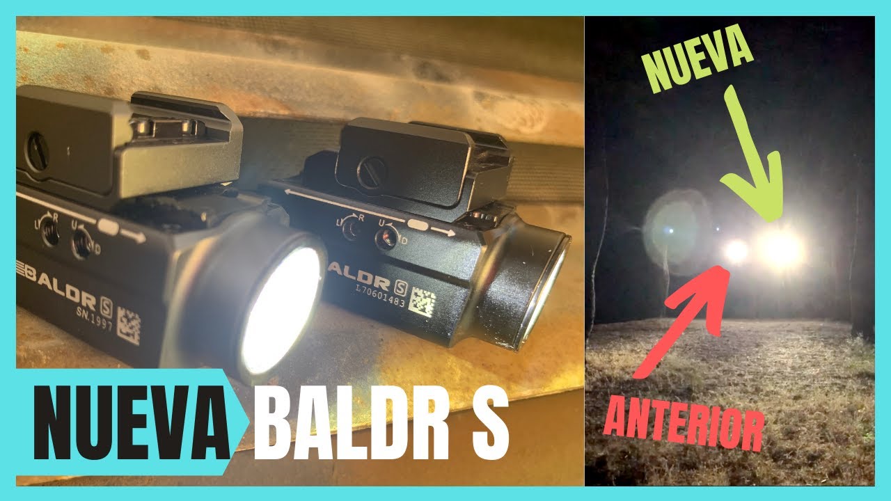 BALDR S de Olight🔆 [linterna potente y compacta para pistola❗️]