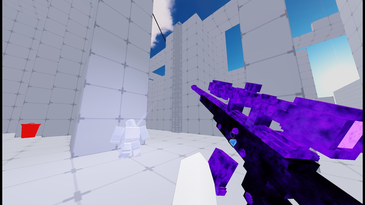 I got dark matter wrap on sniper in roblox rivals!