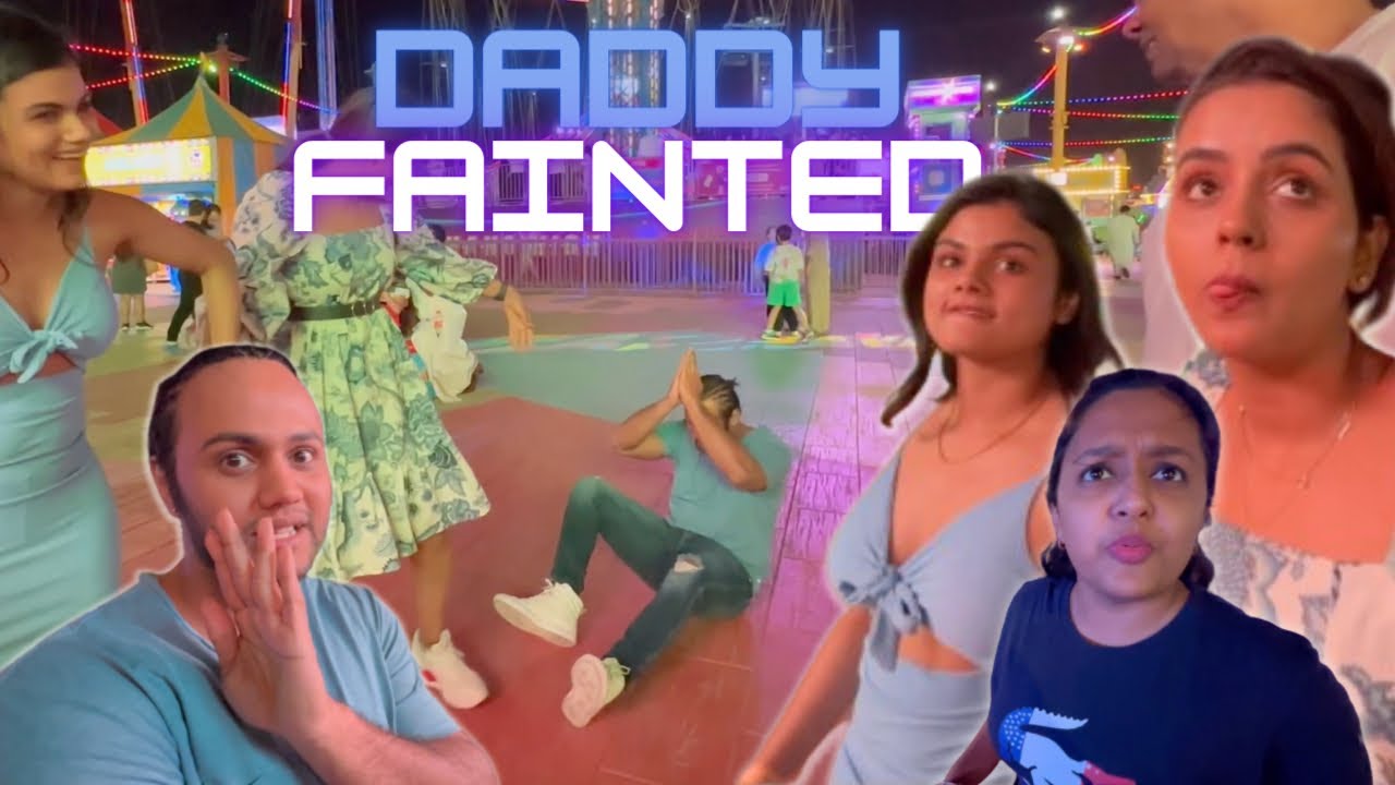 Daddy fainted in the Ride 😨| Chaitra & Akshitha not even scared 🤷🏼‍♂️ | 100km speed DADDY PAVAM😭