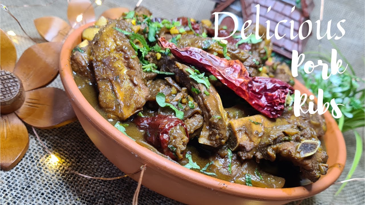 Pork ribs recipe | pork jeerem meerem masala | Spicy pork ribs | Goan Pork Aad Maas Recipe | Pork