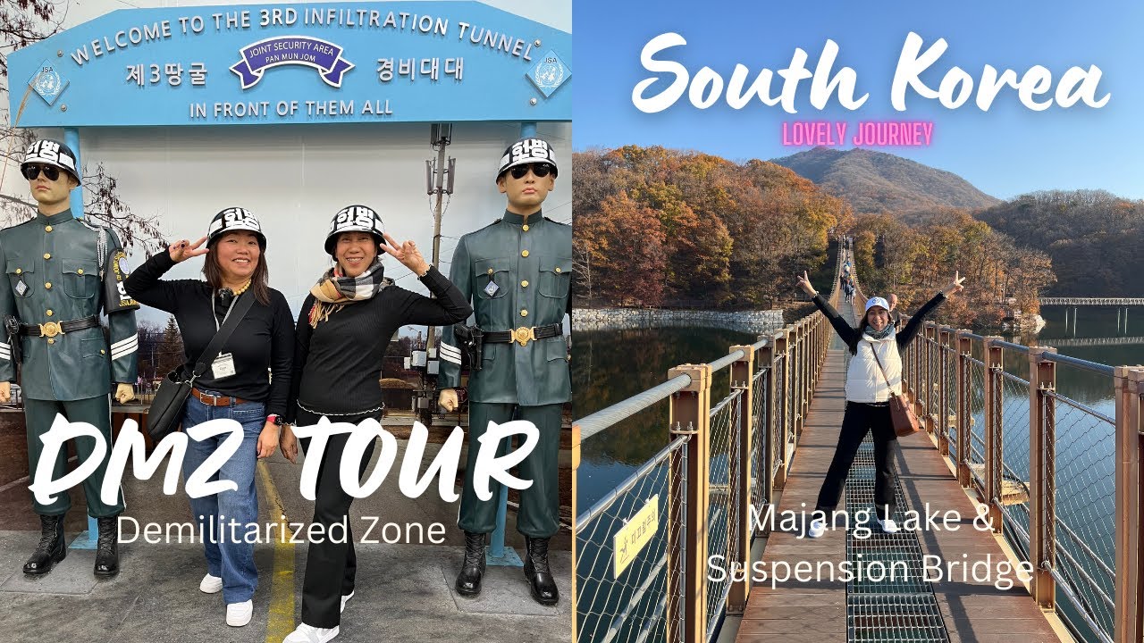 South Korea | DMZ Tour | From Seoul to Korea's Demilitarized Zone | Majang Lake Suspension Bridge