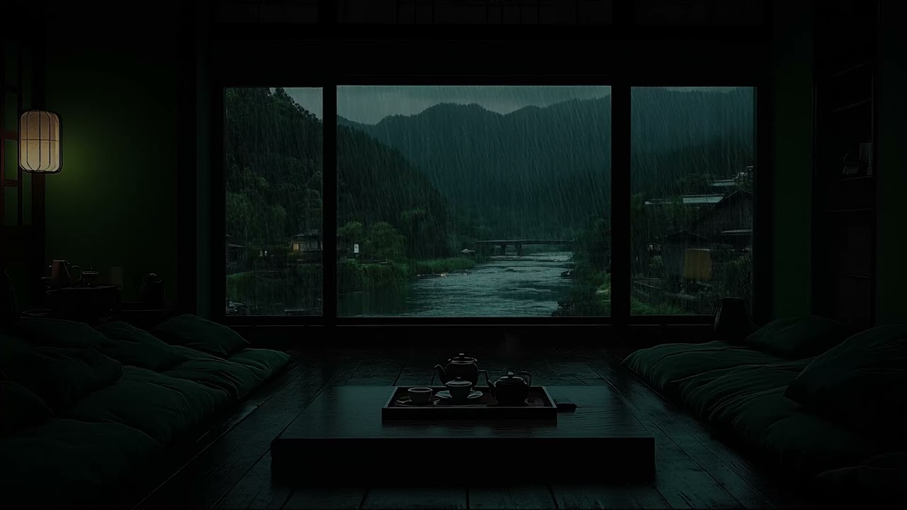Gentle Rain Sounds and Soft Thunder Ambience for Relaxation, Meditation, and Peaceful Sleep