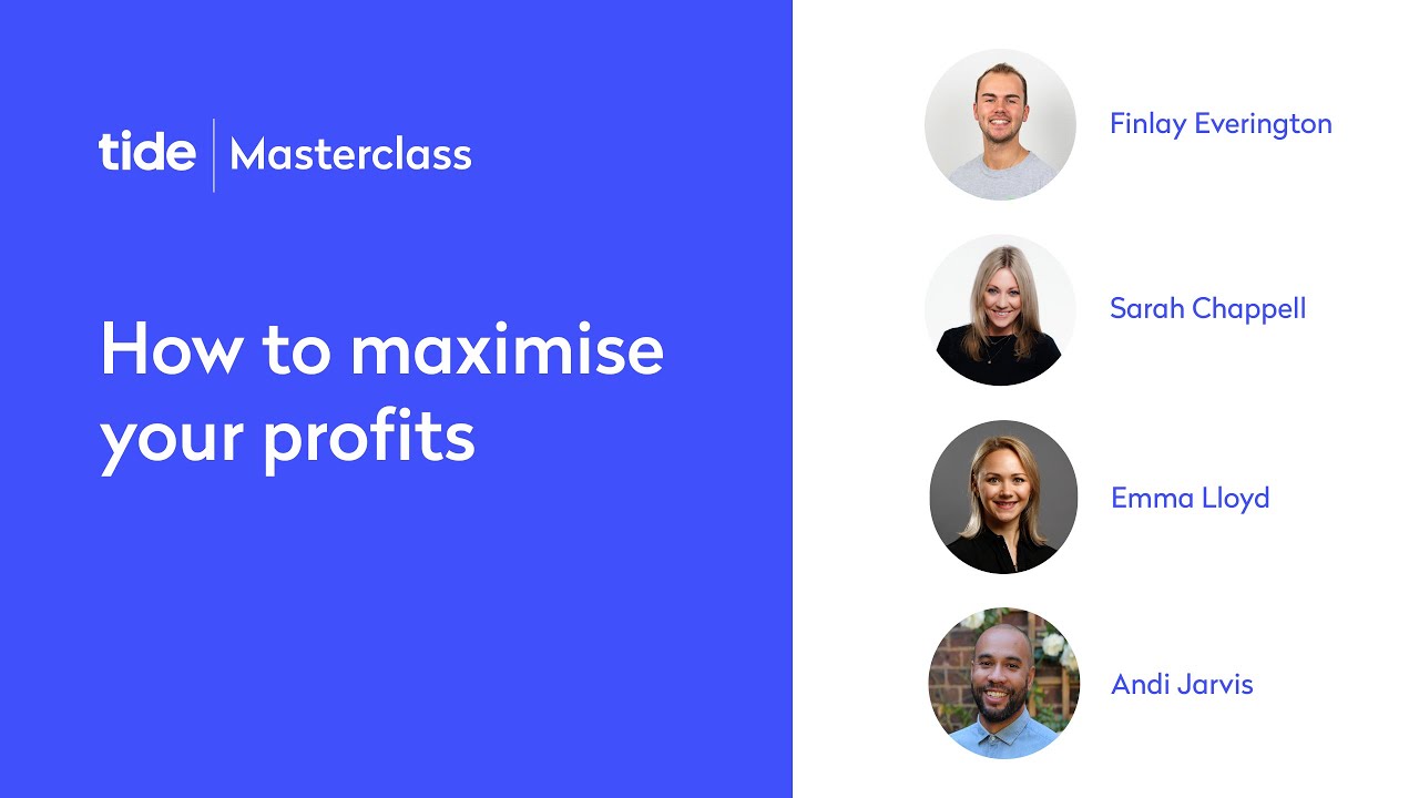 How to maximise your profits | Tide Business| Masterclass