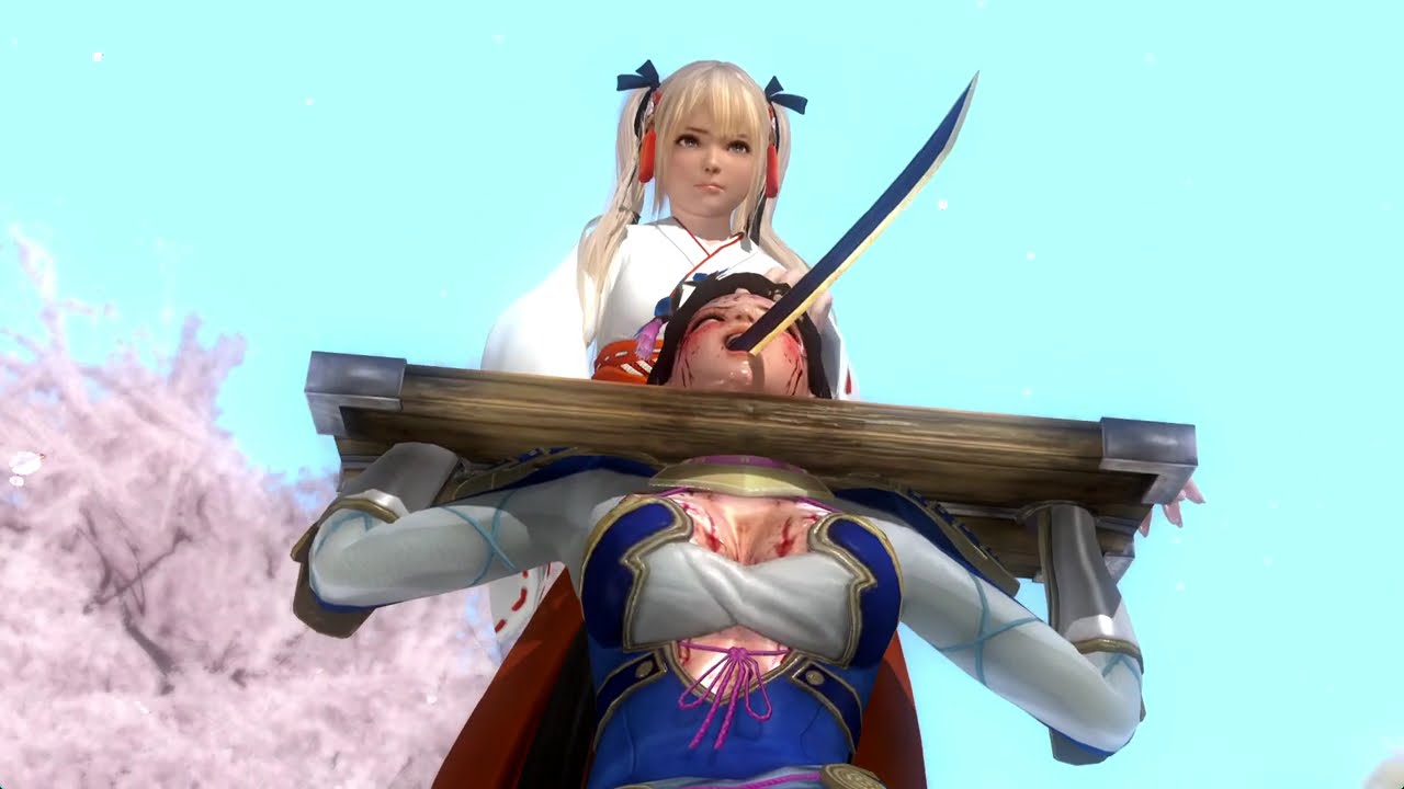DOA5LR チル(散る)動画 没落女城主直虎、処○される (blender+視点変更+関節操作使用)