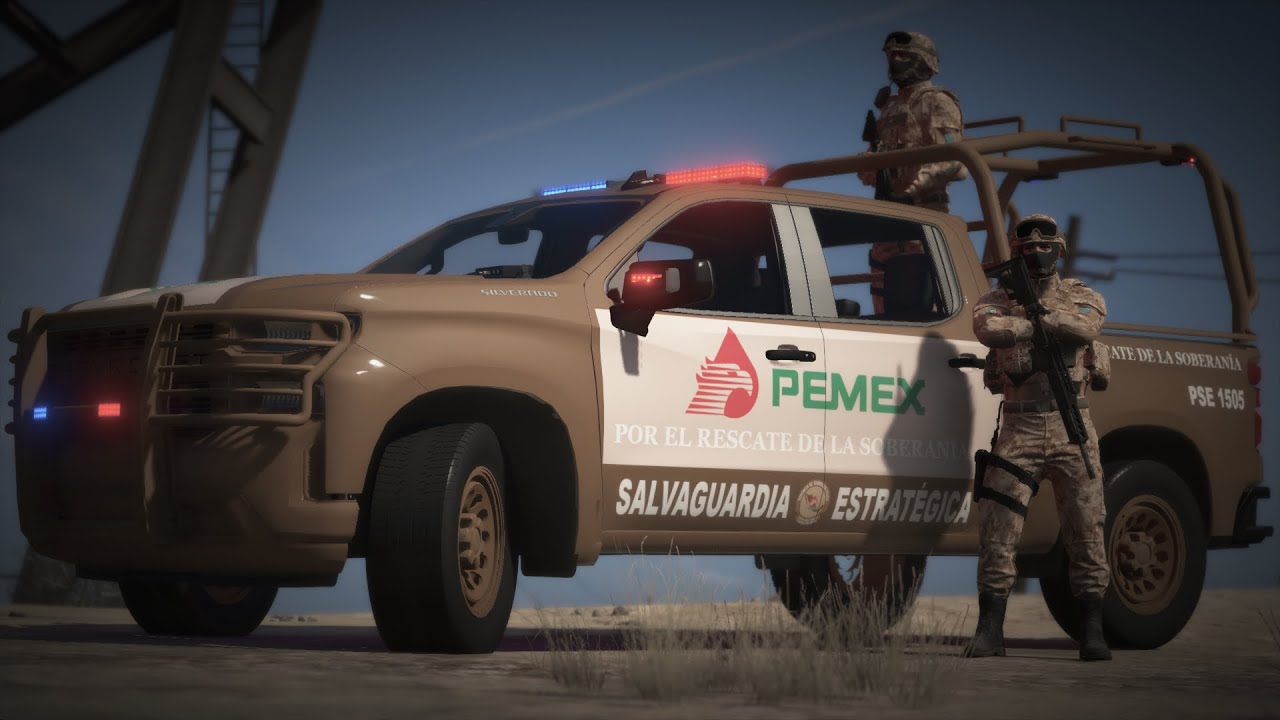 GTA 5 POLICIA EJERCITO PEMEX HU4CHICOLER0S ROBO