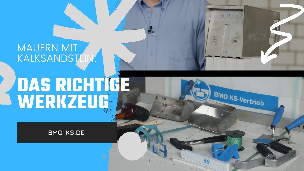 BMO erklärt: Welche Werkzeuge brauche ich? | Mauern mit Kalksandstein –Teil 3 | BMO KS-Vertrieb
