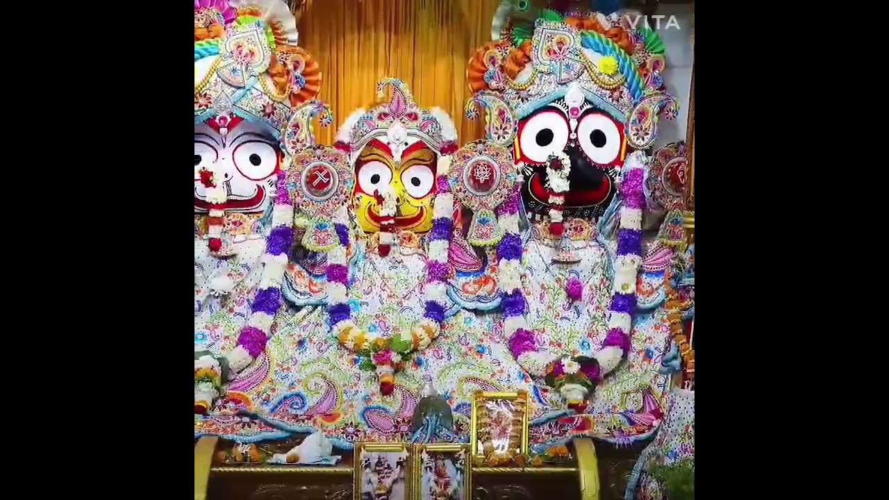 Today's Krishna Balaram Darshan shringaar #Iscon Bbsr #🙏🙏🙏