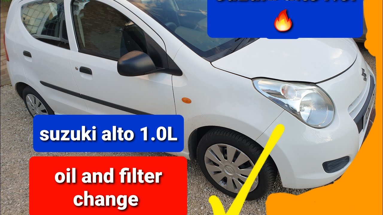 Suzuki alto 1.0L oil and filter change (engine code k10bn). 2014 year❤