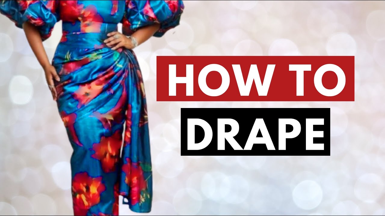 HOW TO DRAPE ON A SKIRT WITHOUT A DRESS FORM | 3 Methods of Flat Draping | Draping Without Mannequin