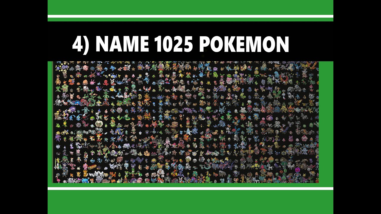 (Day 4) Naming all 1025 Pokemon... beat my score...