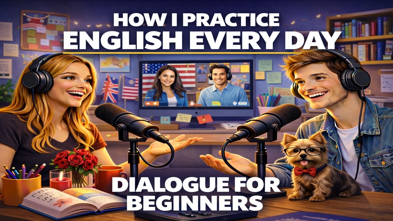 How I Practice English Every Day - Easy English podcast for beginners | Conversation | Speaking