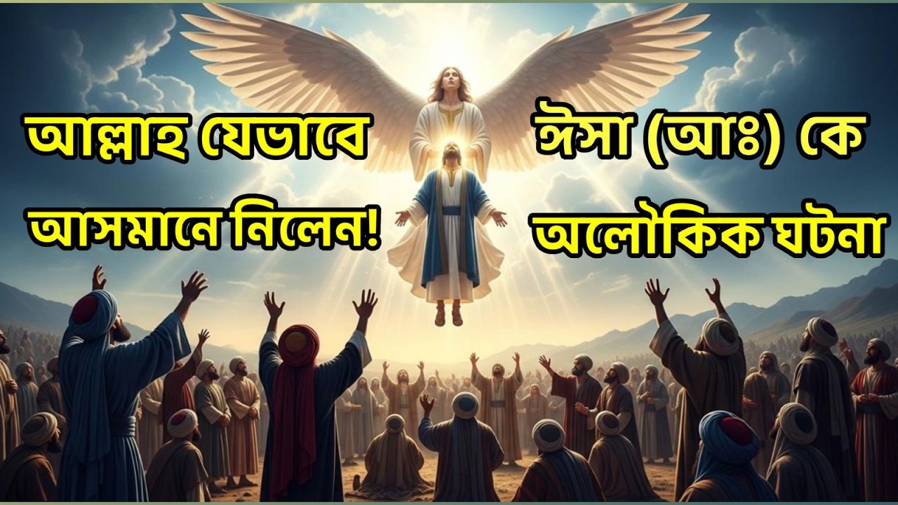 হযরত ঈসা (আঃ) এর জীবনী | আসমানে উঠিয়ে নেওয়ার সত্যিকারের ঘটনা 🤲 | Bangla Islamic Story