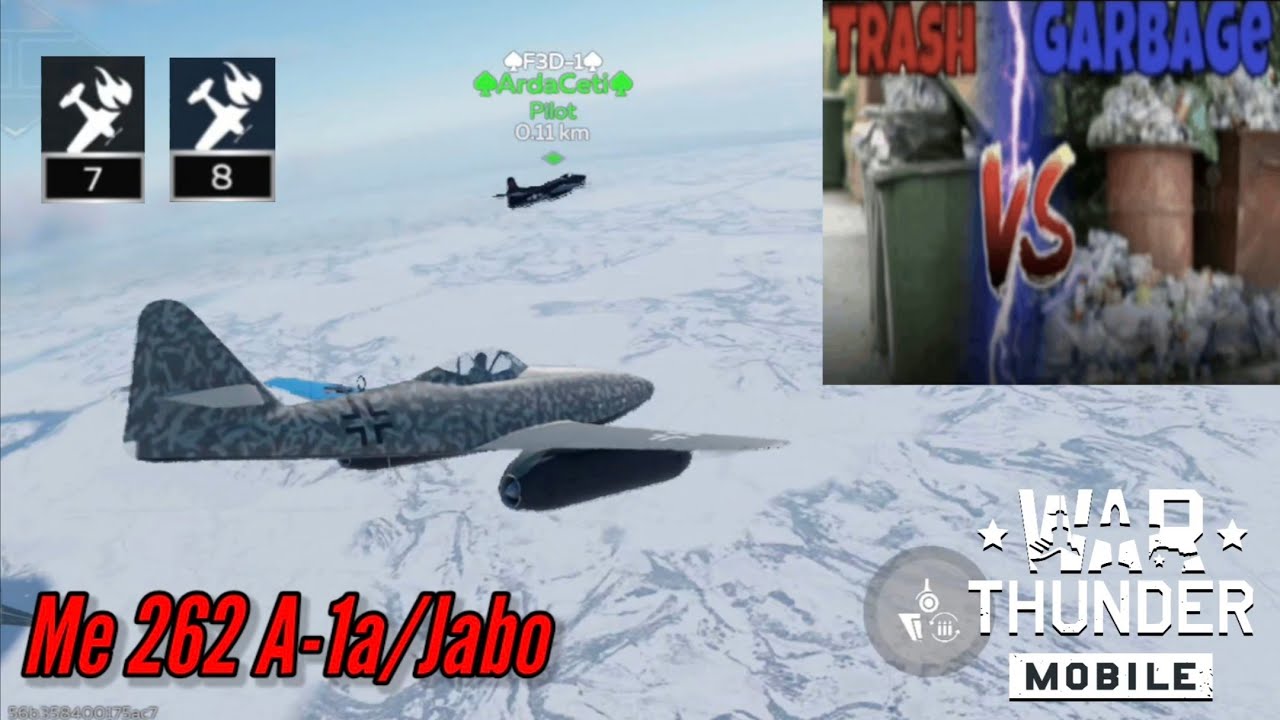 Me 262 A-1a/Jabo & F3D-1 platoon that made us go insane (feat. @CetiWtm) - War Thunder Mobile