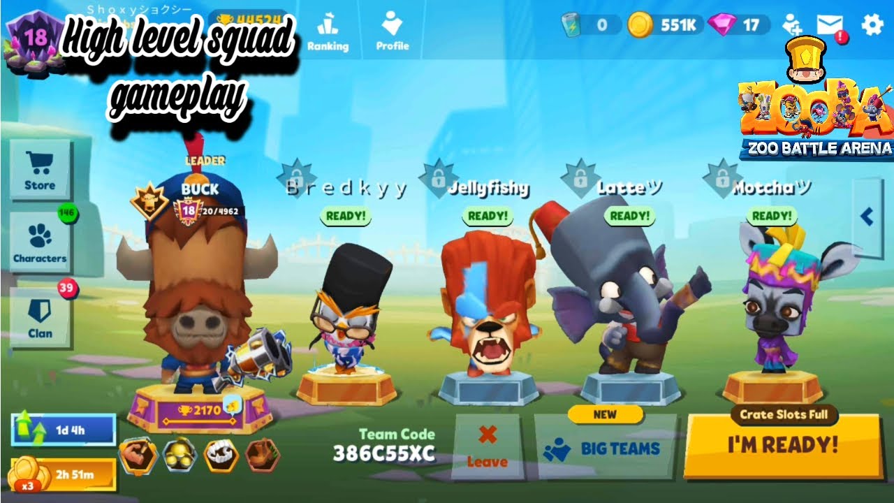 Zooba High Level Squads  -  Buck Gameplay