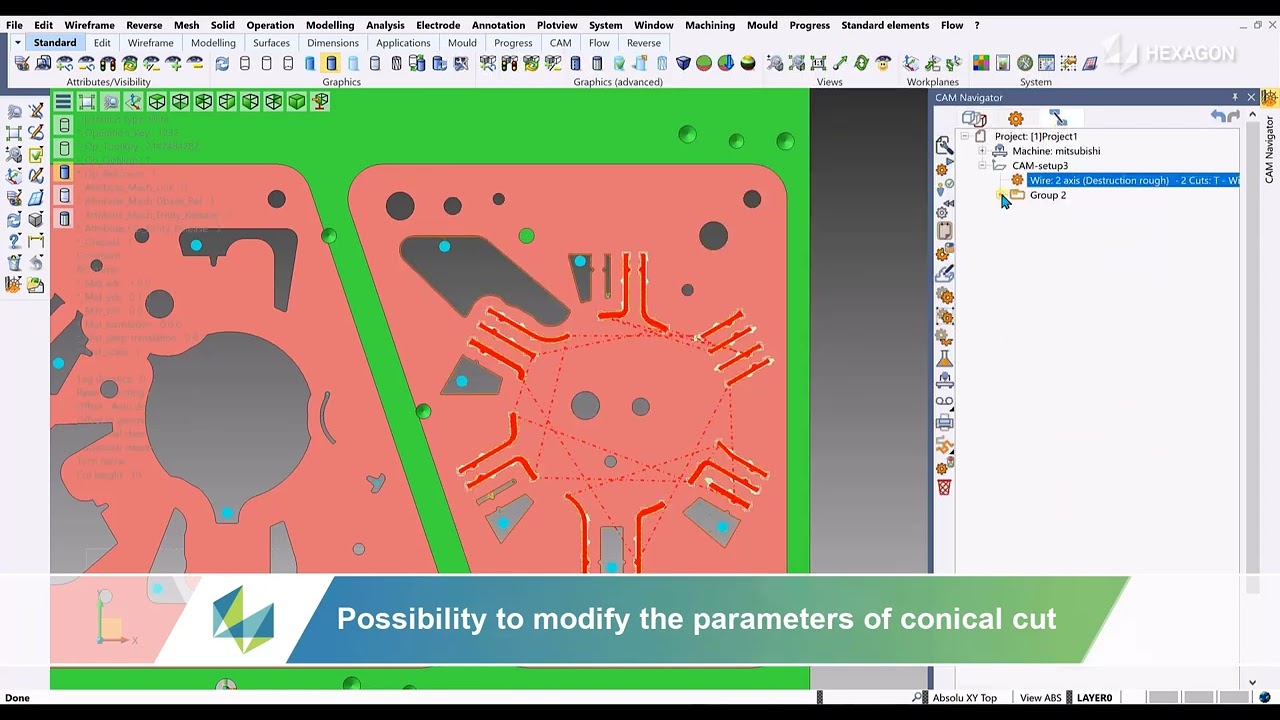 Wire EDM programming (VISI)