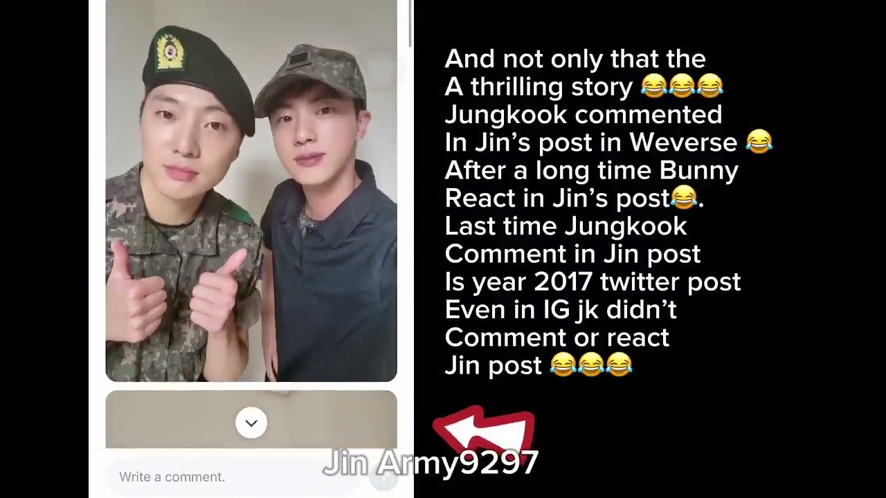 Part 2 How Affected Jungkook in Jin Update in Weverse With Yoon
