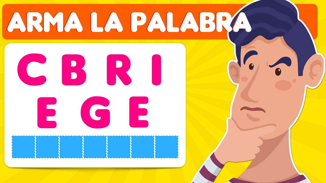 Arma la Palabra 🔥✅ 🤯Ejercicios Cognitivos para Adultos Serie 1