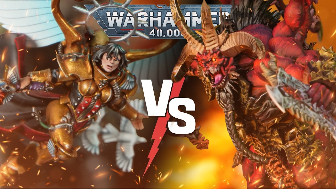 Adepta Sororitas vs Chaos Daemons | Warhammer 40k Battle Report