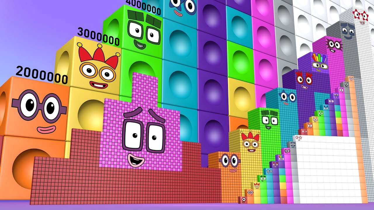 Biggest Numberblocks Puzzle Step Squad 1800 15,000,000 to 800,000,000 MILLION New Numberblocks