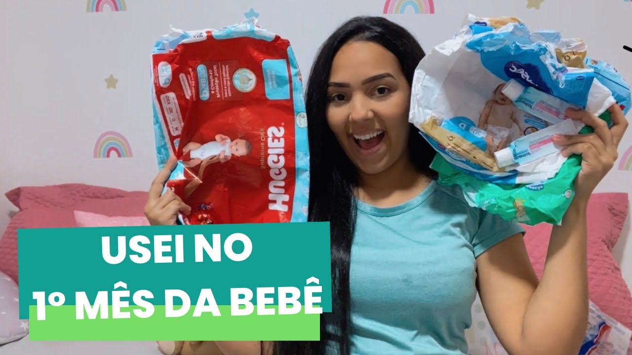 ACABADOS E USADOS NO PRIMEIRO MÊS DE VIDA DE UM BEBÊ