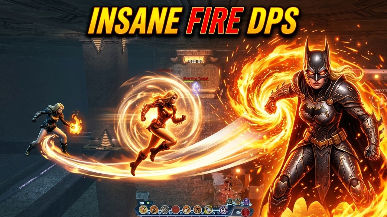 DCUO 2026 Fire DPS Rotation Guide + Universal DPS Loadout